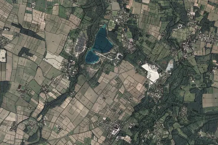 Vue aérienne du territoire de Camiac-et-Saint-Denis